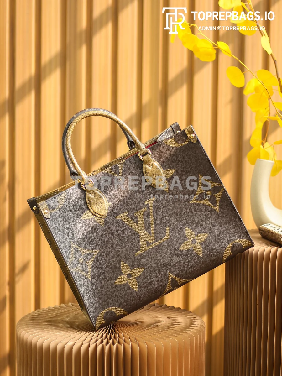 a1612008015450_8533 Louis Vuitton Onthego MM Medium in Brown