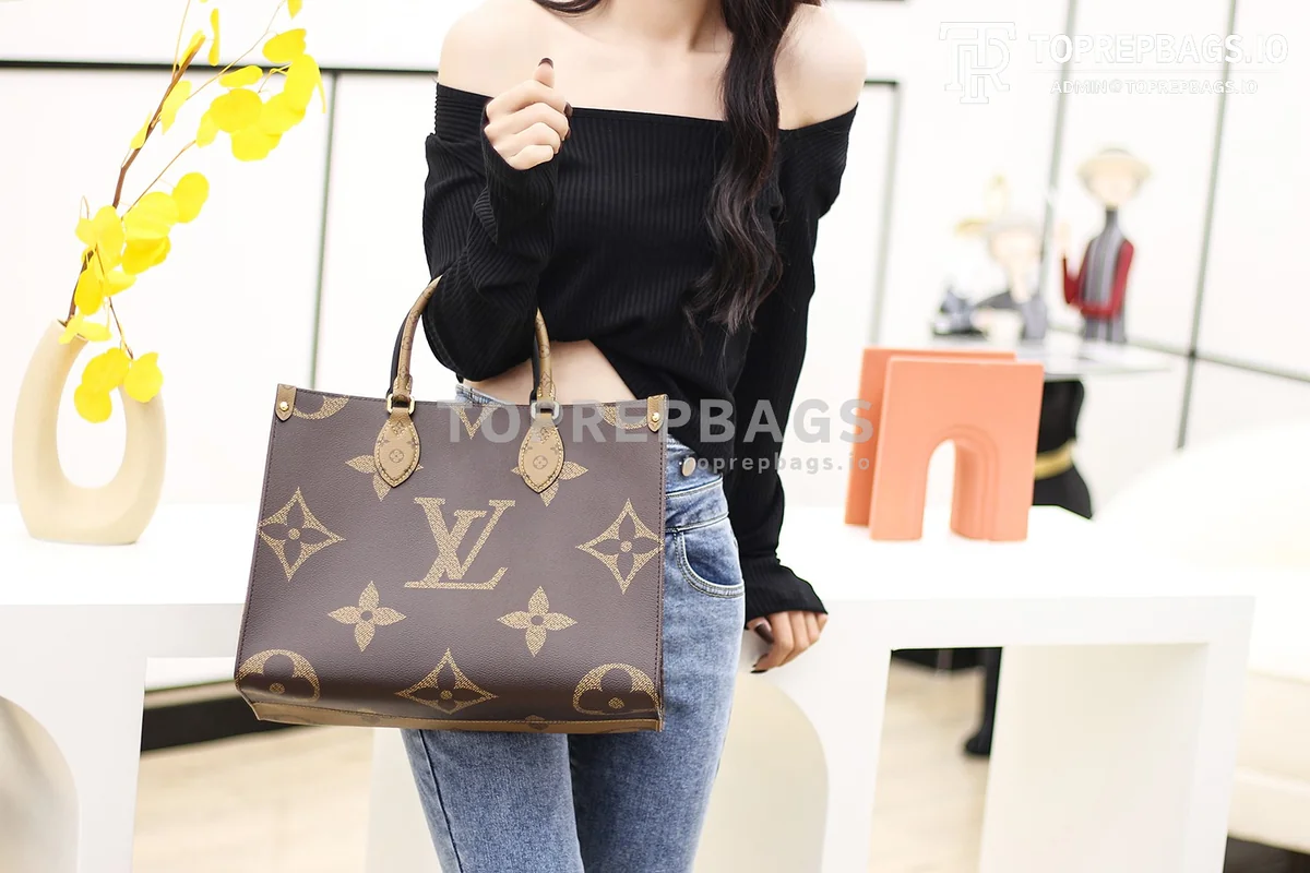 a1612008274071_4310 Louis Vuitton Onthego MM Medium in Brown