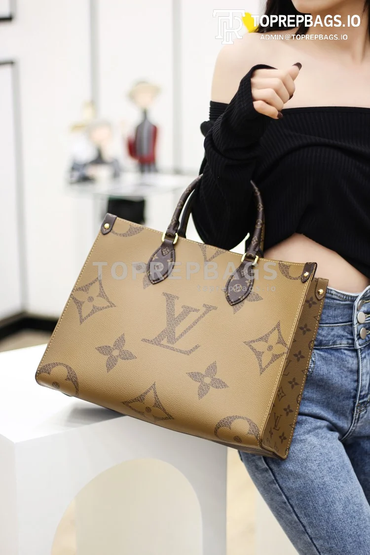 a1612008274538_4433 Louis Vuitton Onthego MM Medium in Brown