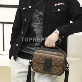 Louis Vuitton S Lock Messenger in Brown