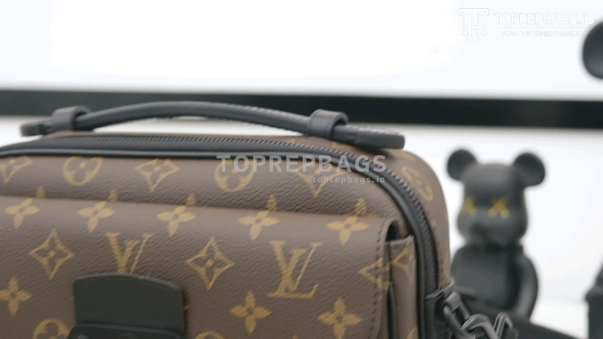a1640163461300_4031 Louis Vuitton S Lock Messenger in Brown