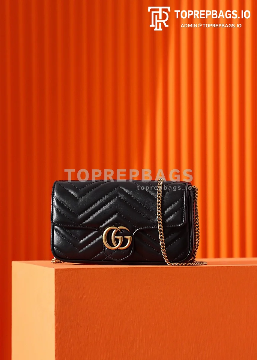 a1689414479374_1060 Gucci GG Marmont Mini in Black