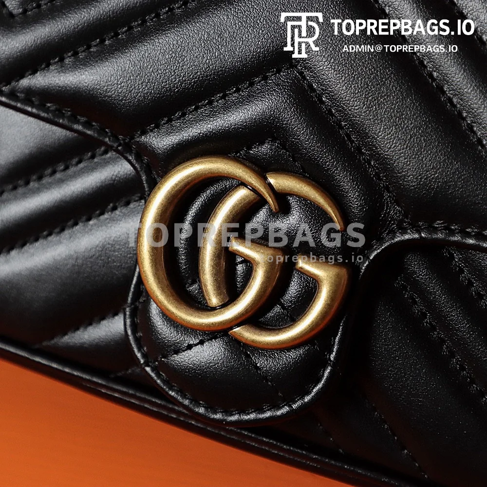 a1689414537166_8026 Gucci GG Marmont Mini in Black