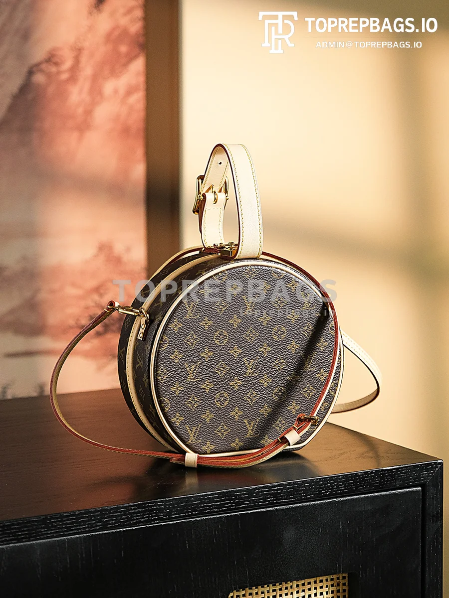 a1718358765387_6672 Louis Vuitton Petite Boite Chapeau in Brown