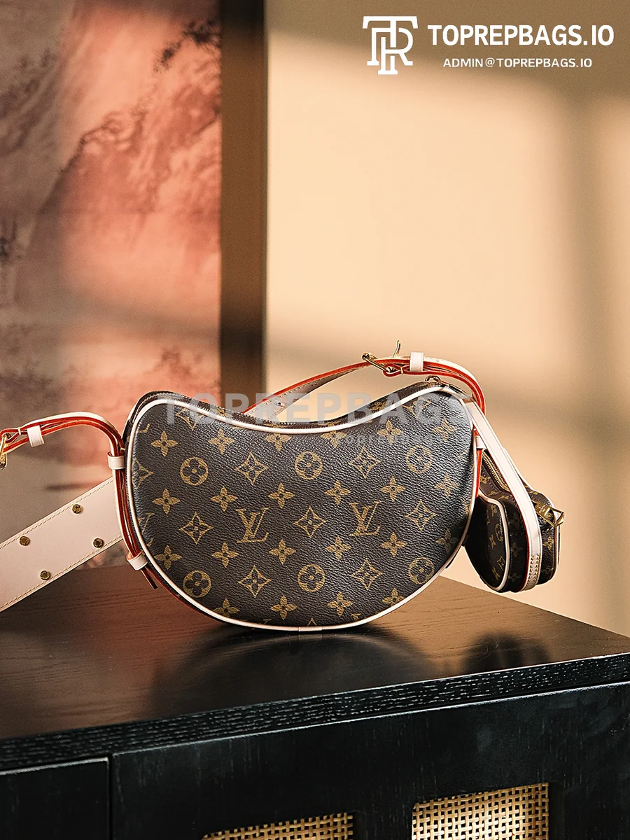 a1718703460817_8152 Louis Vuitton Croissant in Brown