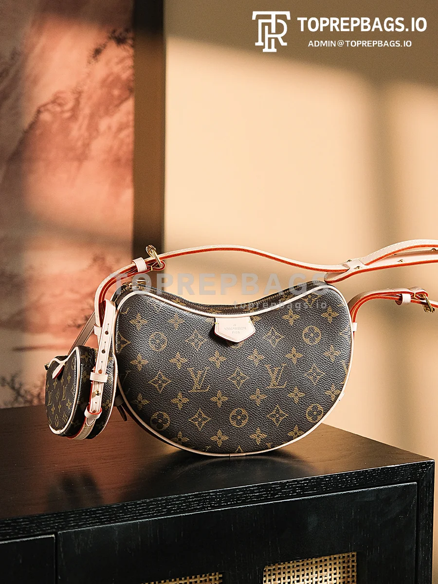 a1718703460822_2820 Louis Vuitton Croissant in Brown