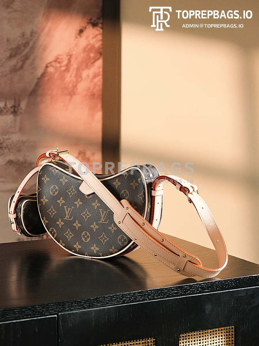 a1718703460822_4603 Louis Vuitton Croissant in Brown