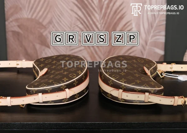 a1718703748999_0466 Louis Vuitton Croissant in Brown
