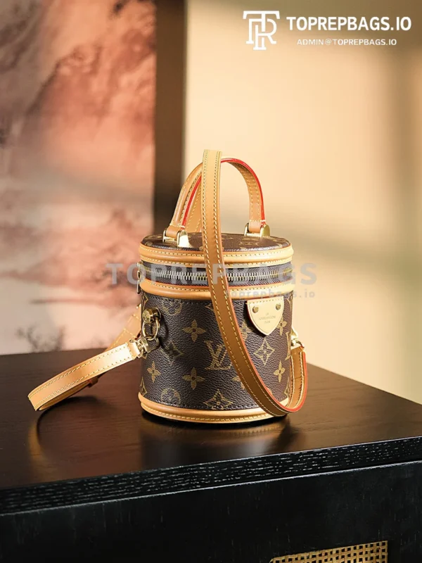 a1718964530975_8224 Louis Vuitton Nano Cannes in Brown