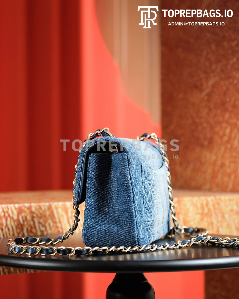 a1721824819079_7220 Chanel Classic Flap Mini in Blue