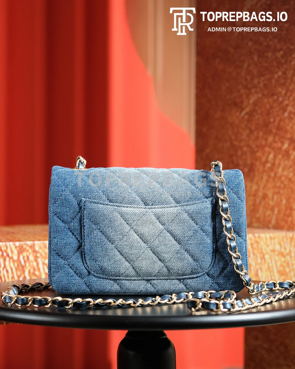 a1721824819080_7418 Chanel Classic Flap Mini in Blue