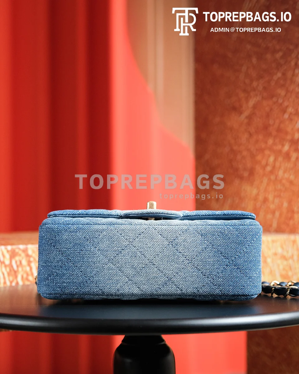 a1721824823133_0088 Chanel Classic Flap Mini in Blue