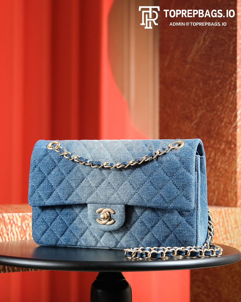 a1721825372140_7371 Chanel Classic Flap Medium in Blue