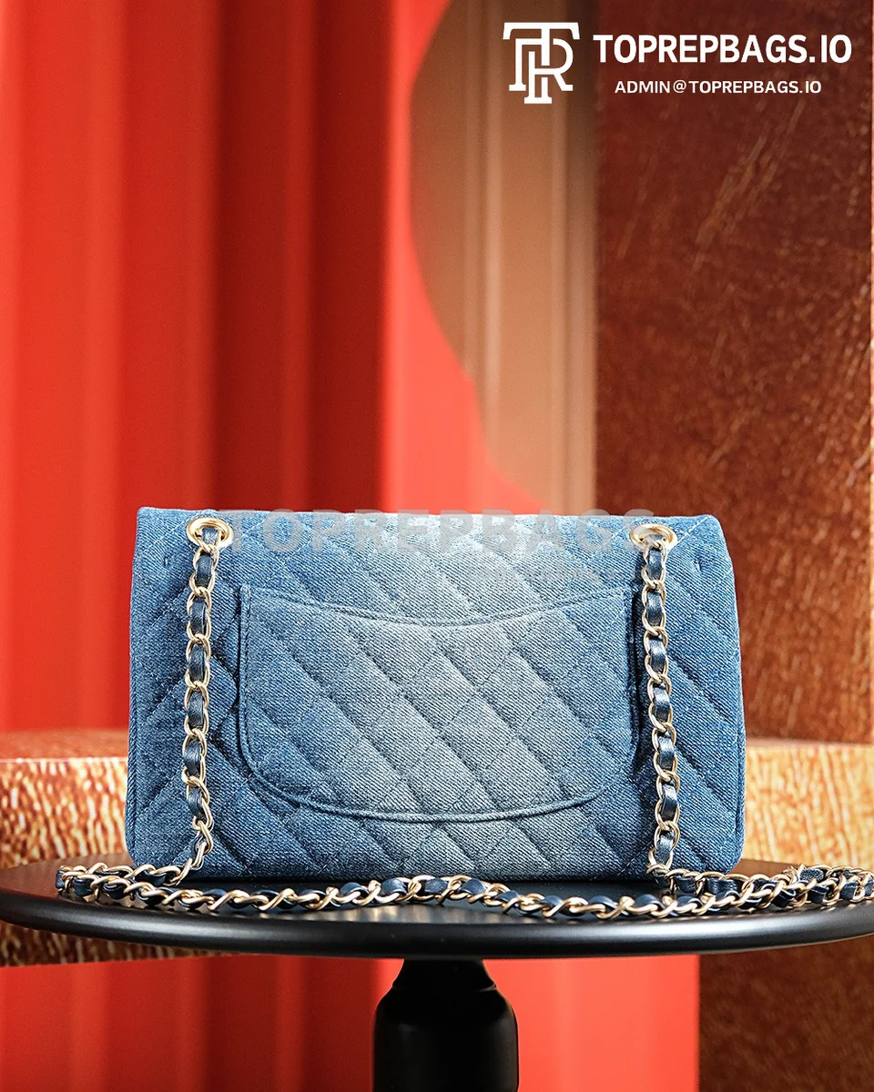 a1721825372198_0535 Chanel Classic Flap Medium in Blue