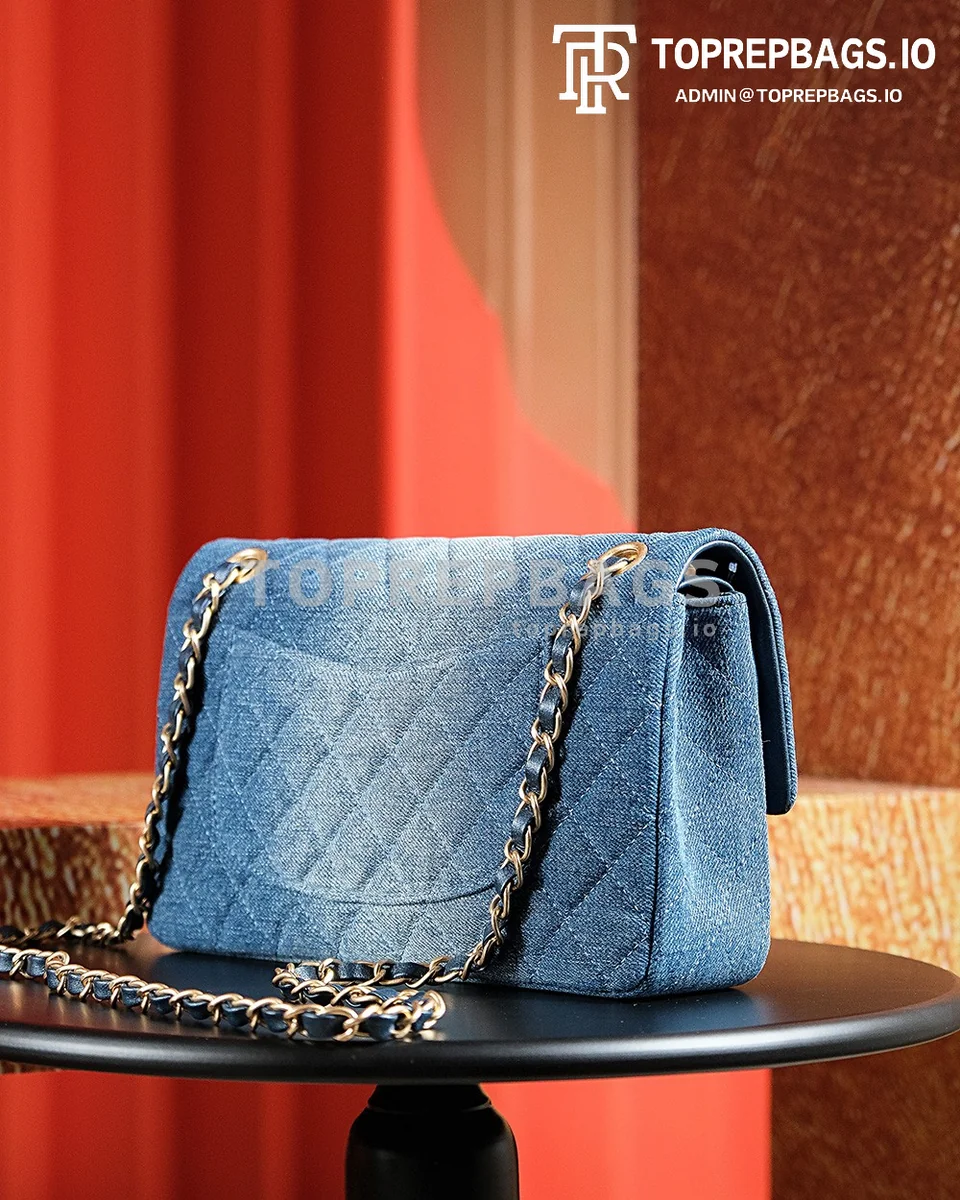 a1721825372198_6546 Chanel Classic Flap Medium in Blue