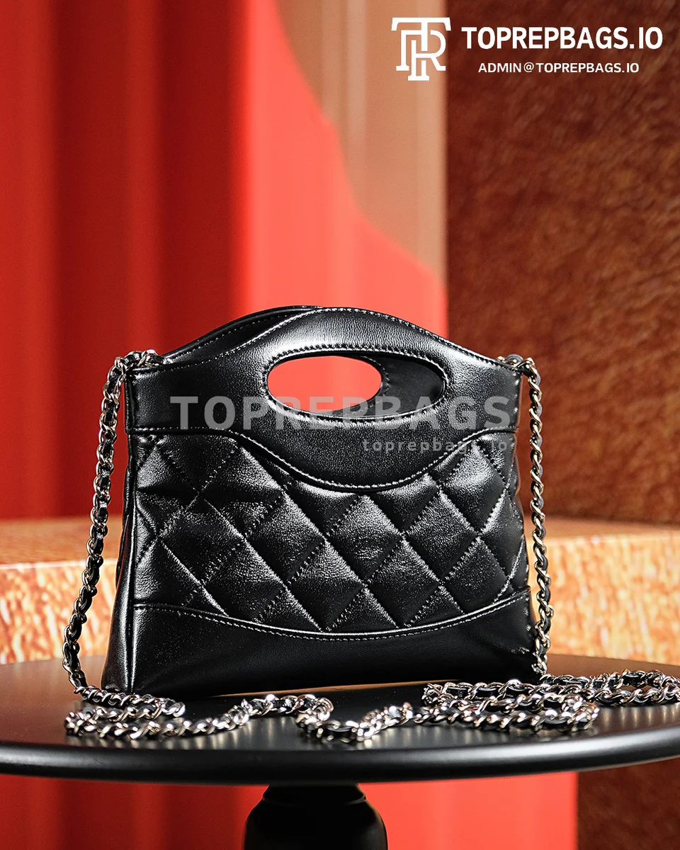 a1722603159278_7567 Chanel 31 Bag Nano in Black