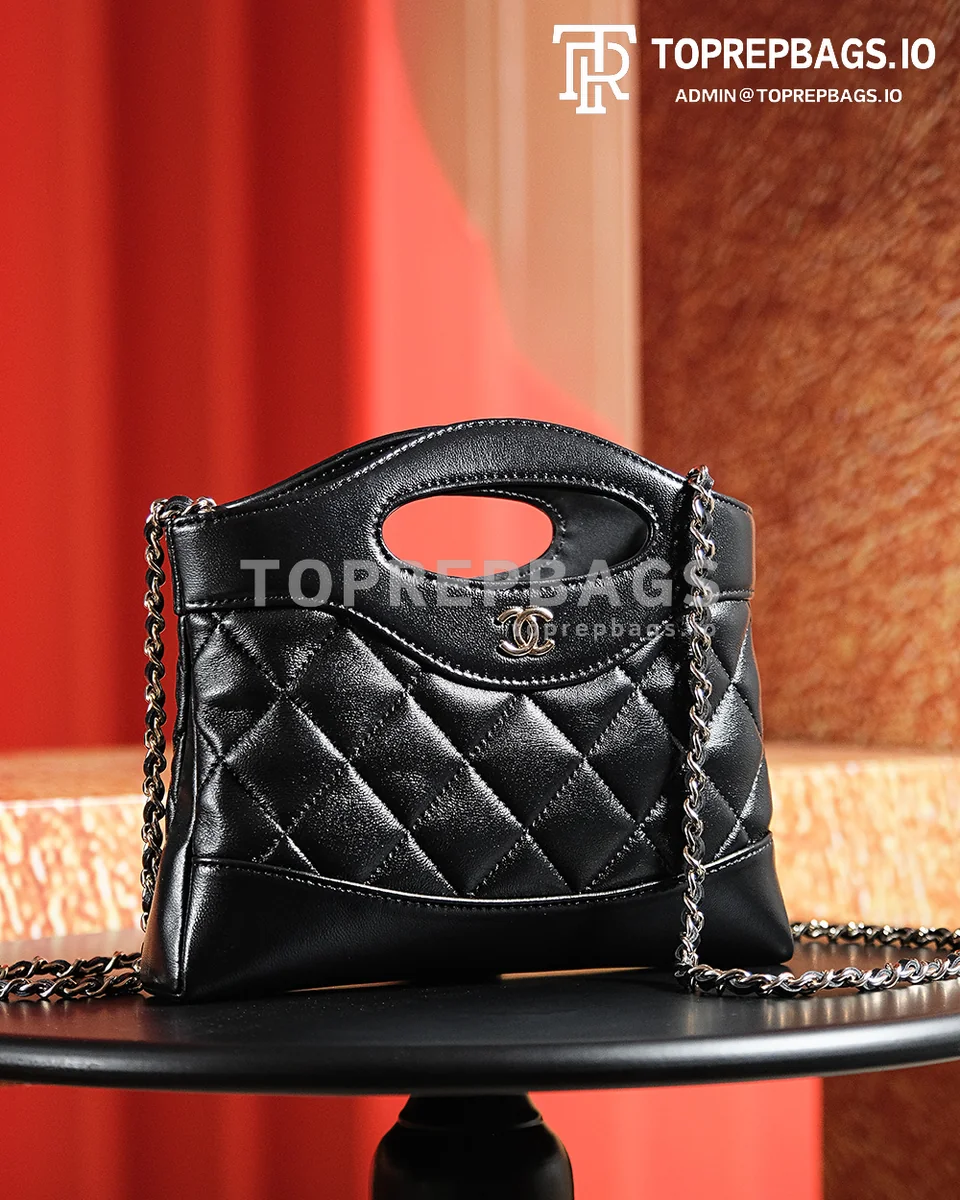 a1722603159279_4384 Chanel 31 Bag Nano in Black