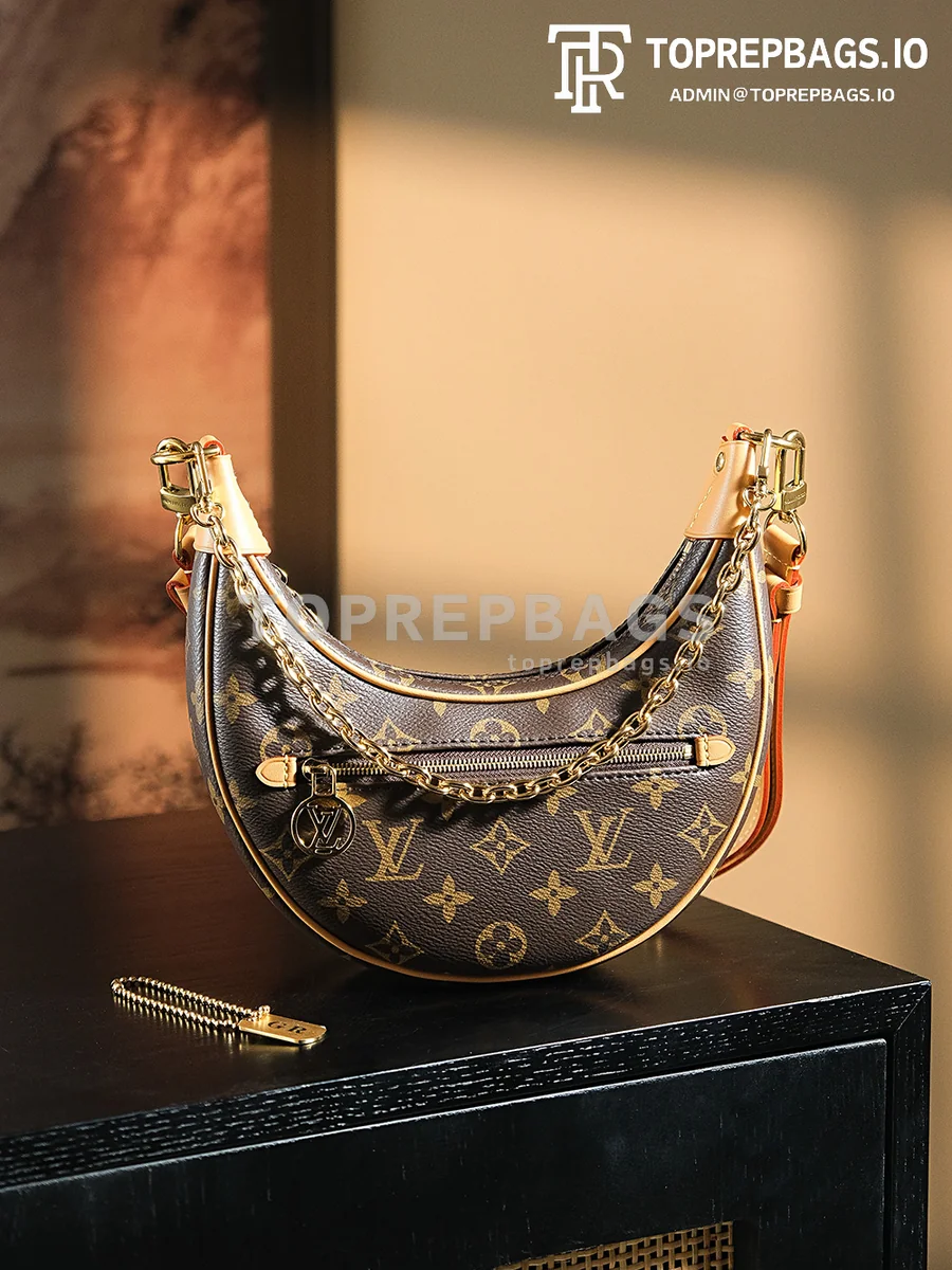 a1722949762479_1723 Louis Vuitton Loop Hobo in Brown