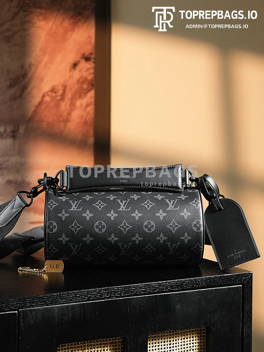 a1724655039159_8100 Louis Vuitton Soft Polochon Small in Black