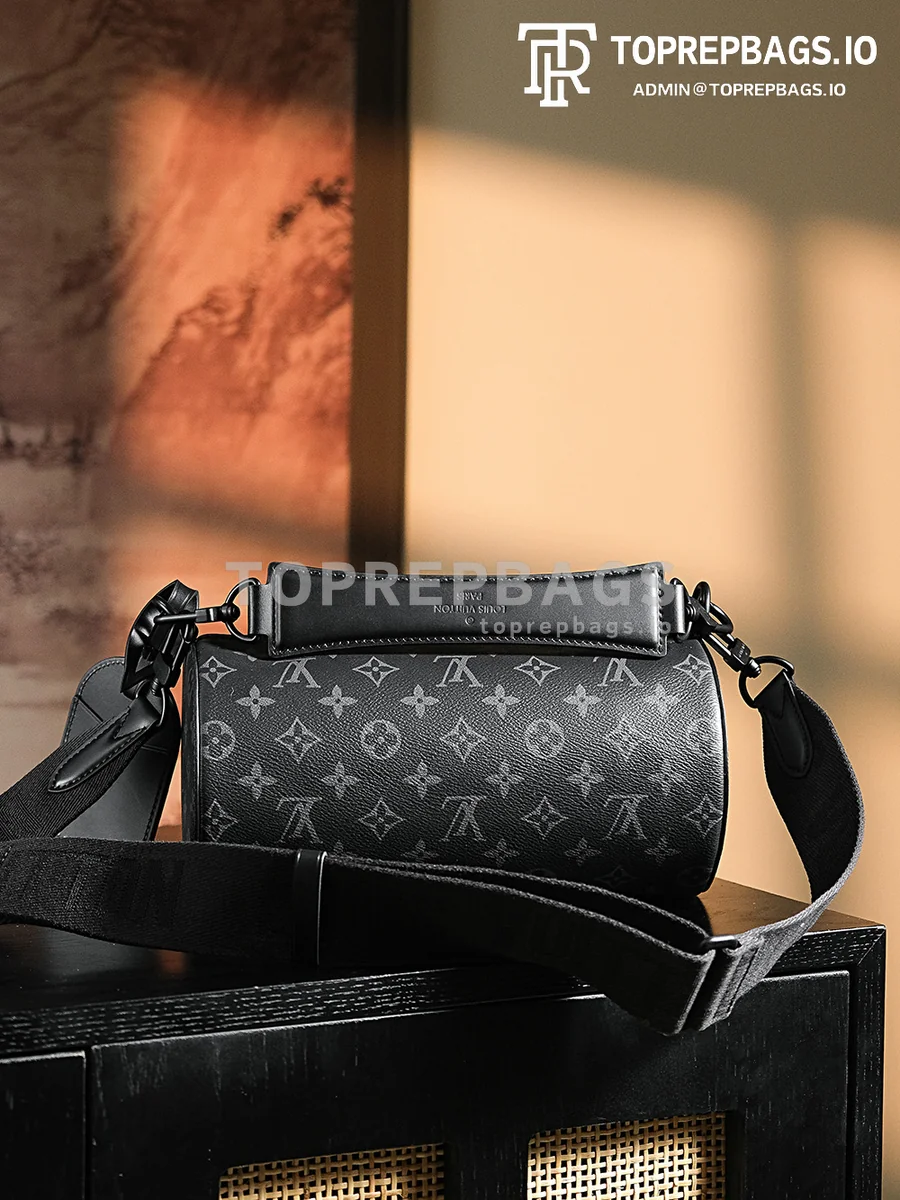 a1724655039161_7186 Louis Vuitton Soft Polochon Small in Black