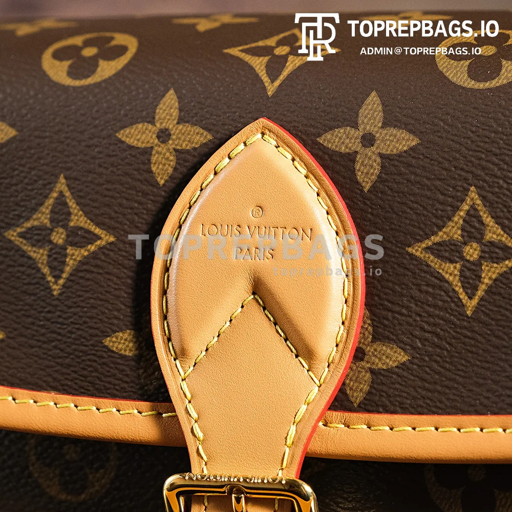 a1725106711133_8802 Louis Vuitton Diane Hobo in Brown
