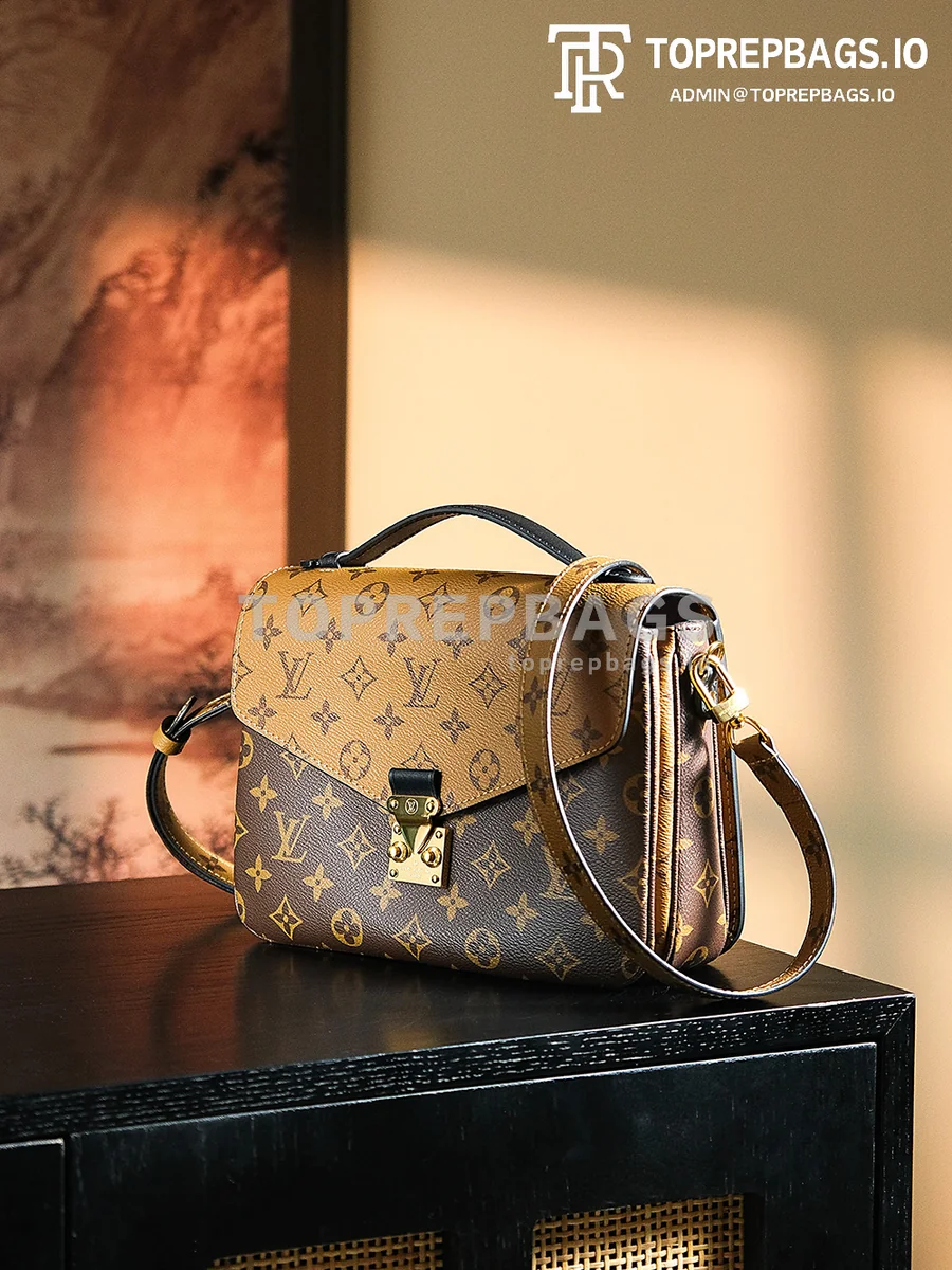 a1725474529808_4741 Louis Vuitton Pochette Metis Messenger in Brown