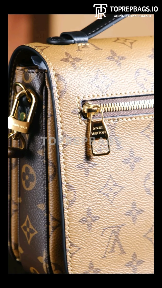 a1725474594163_3447 Louis Vuitton Pochette Metis Messenger in Brown