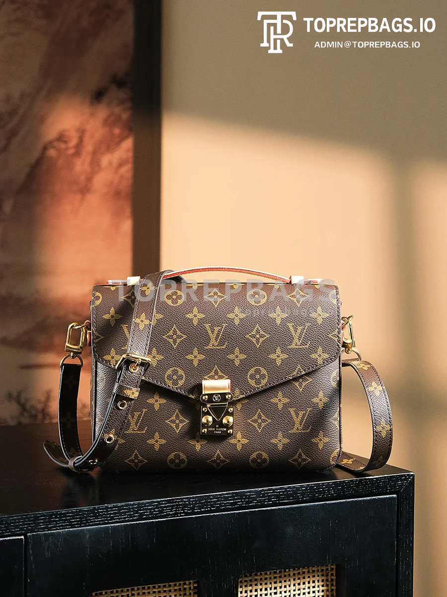 a1725626078264_2814 Louis Vuitton Pochette Metis Messenger in Brown