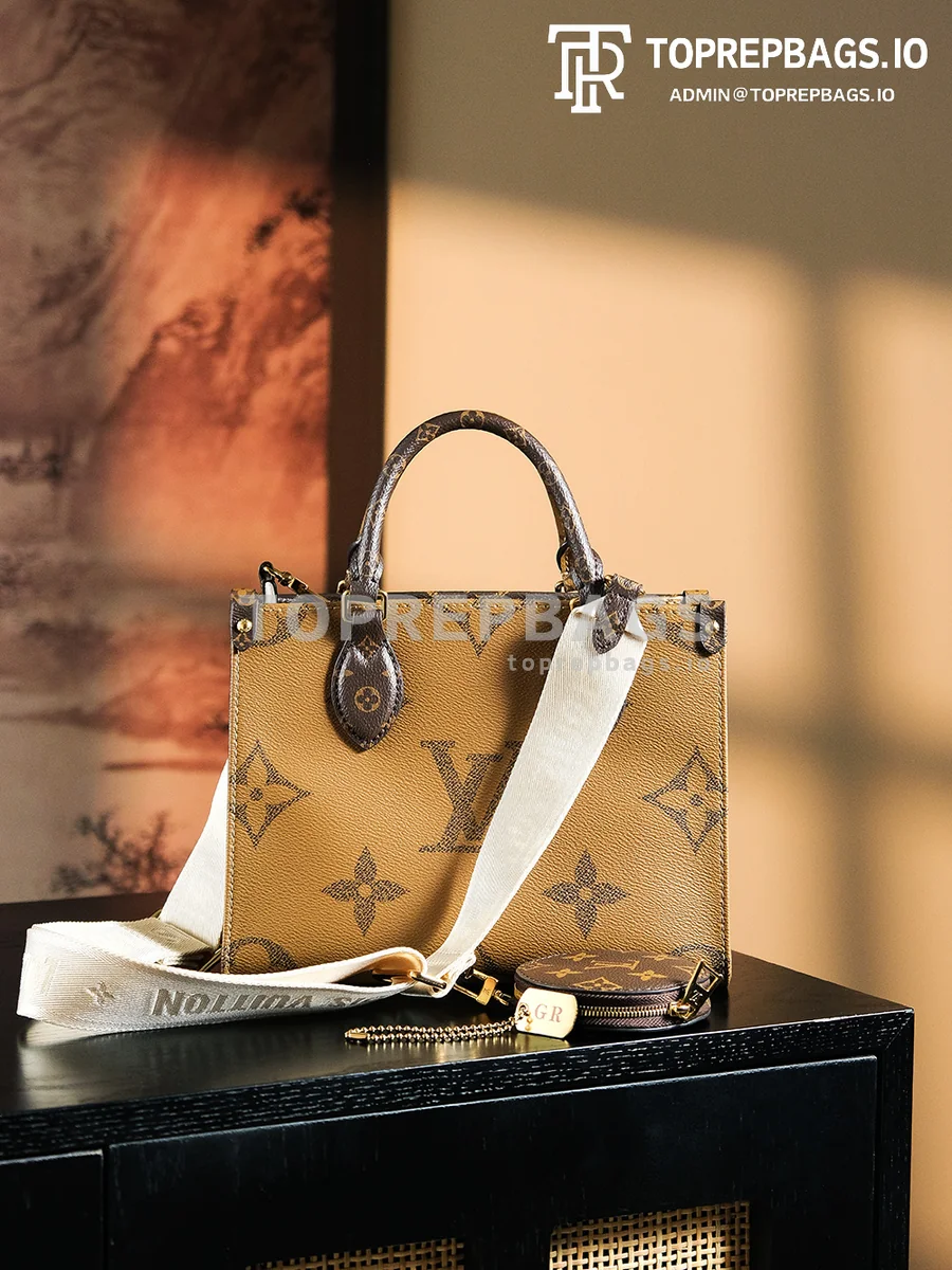a1725863116749_4852 Louis Vuitton OnTheGo Small in Brown/Beige