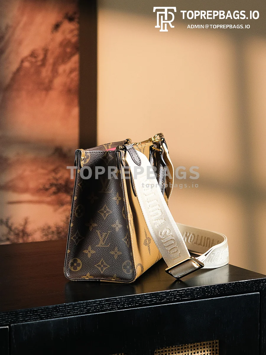 a1725863116755_0314 Louis Vuitton OnTheGo Small in Brown/Beige