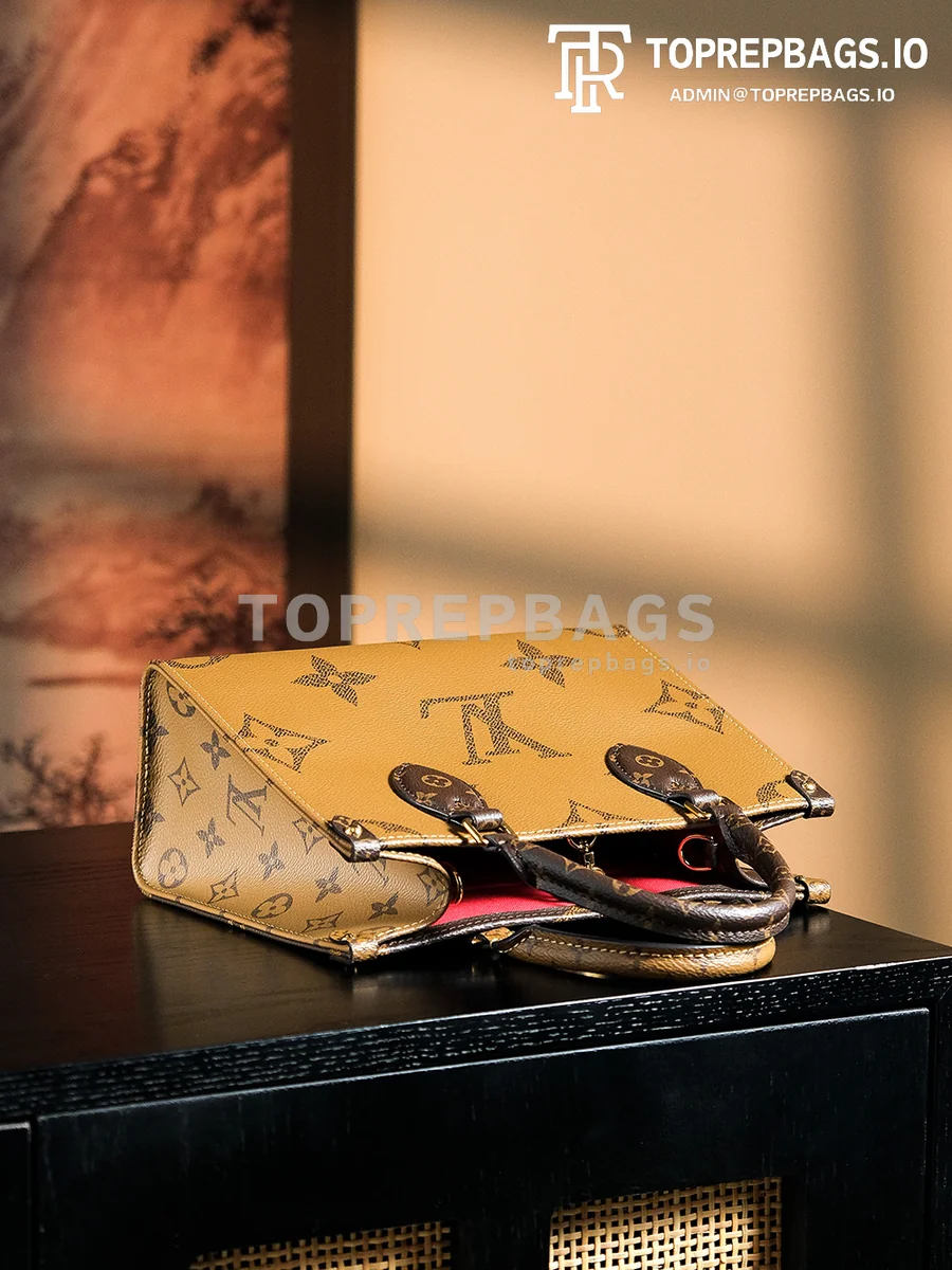 a1725863120329_1140 Louis Vuitton OnTheGo Small in Brown/Beige