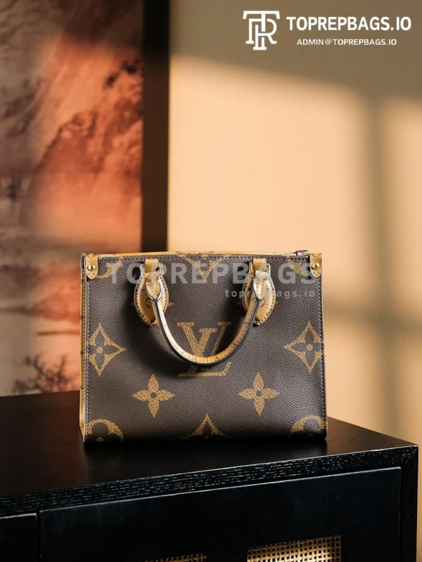 a1725863120330_0755 Louis Vuitton OnTheGo Small in Brown/Beige