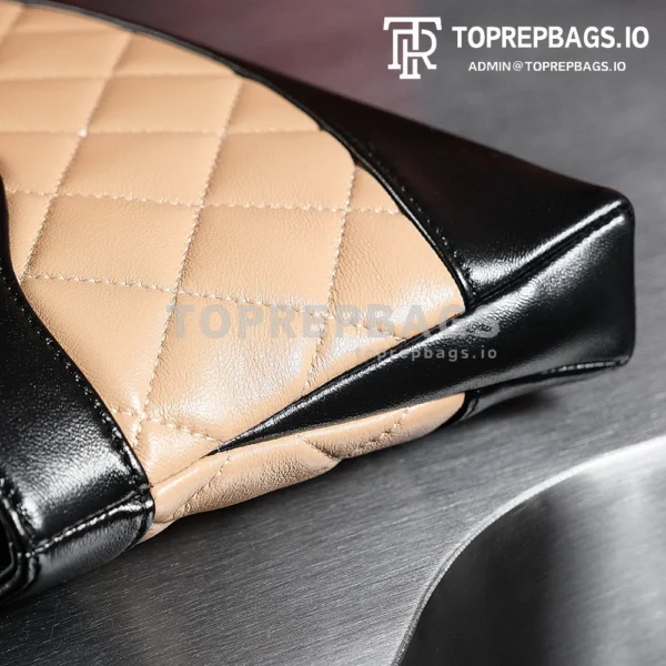 a1725980525147_7610 Chanel 31 Bag Nano in Black/Beige