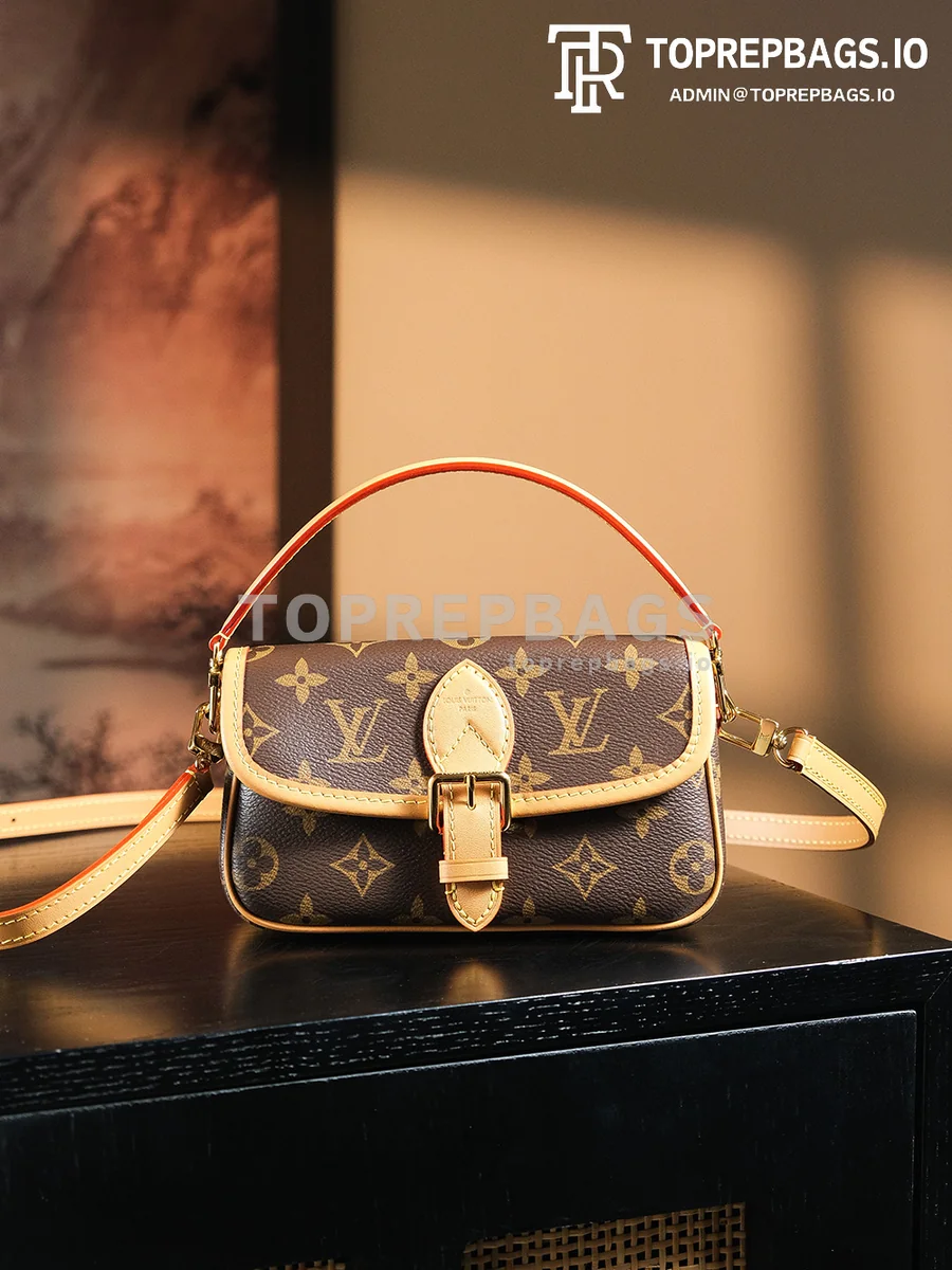 a1726936310546_1863 Louis Vuitton Nano Diane in Brown