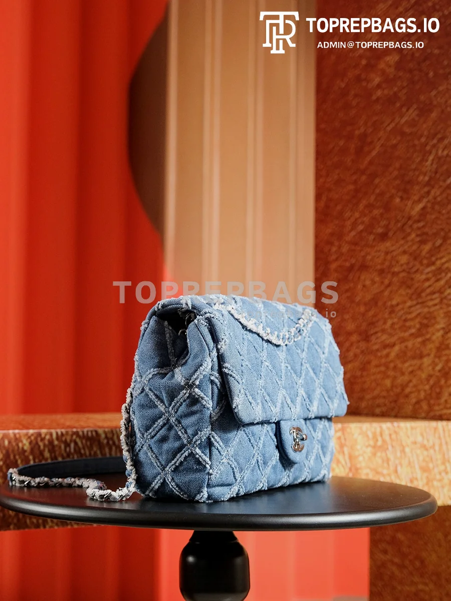 a1727266548771_1638 Chanel Classic Flap in Blue