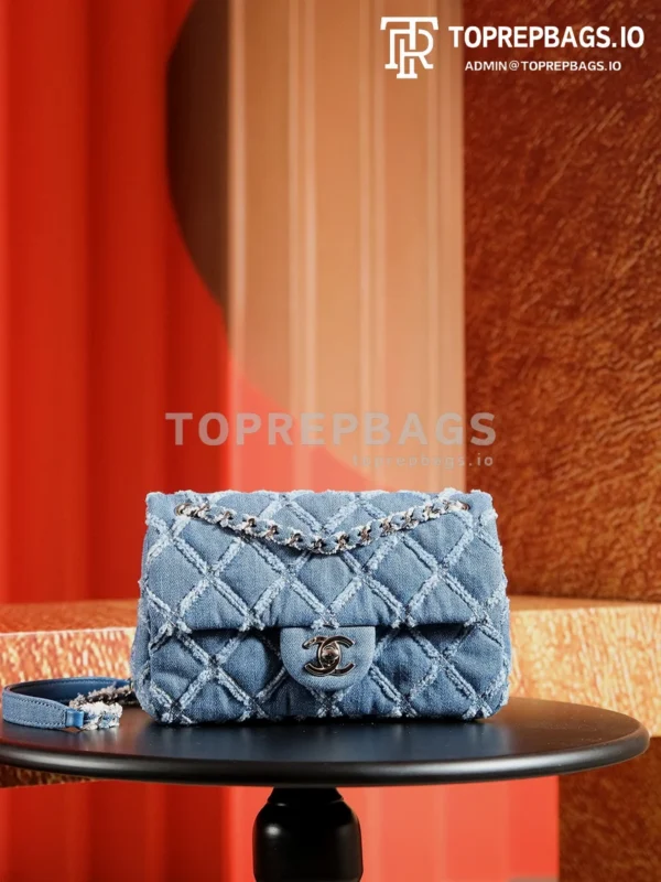 a1727266968848_2604 Chanel Classic Flap in Blue