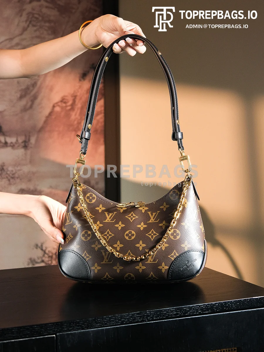 a1727691771978_1706 Louis Vuitton Boulogne Hobo in Brown