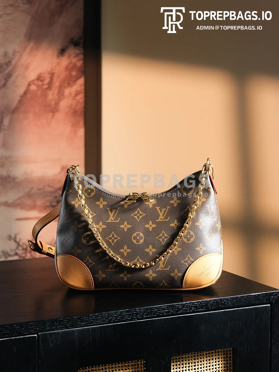 a1727691906478_5200 Louis Vuitton Boulogne Hobo in Brown