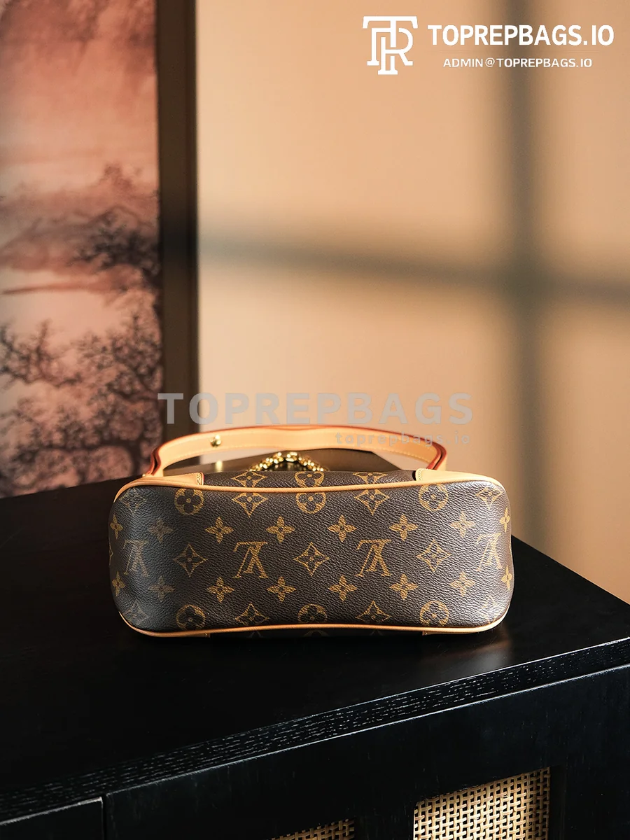 a1727691908337_2631 Louis Vuitton Boulogne Hobo in Brown