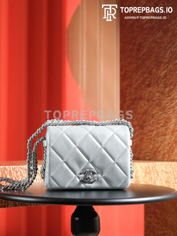 a1728133979724_8536 Chanel Handbag Hobo Lambskin Leather Silver-tone Hardware detailed product image