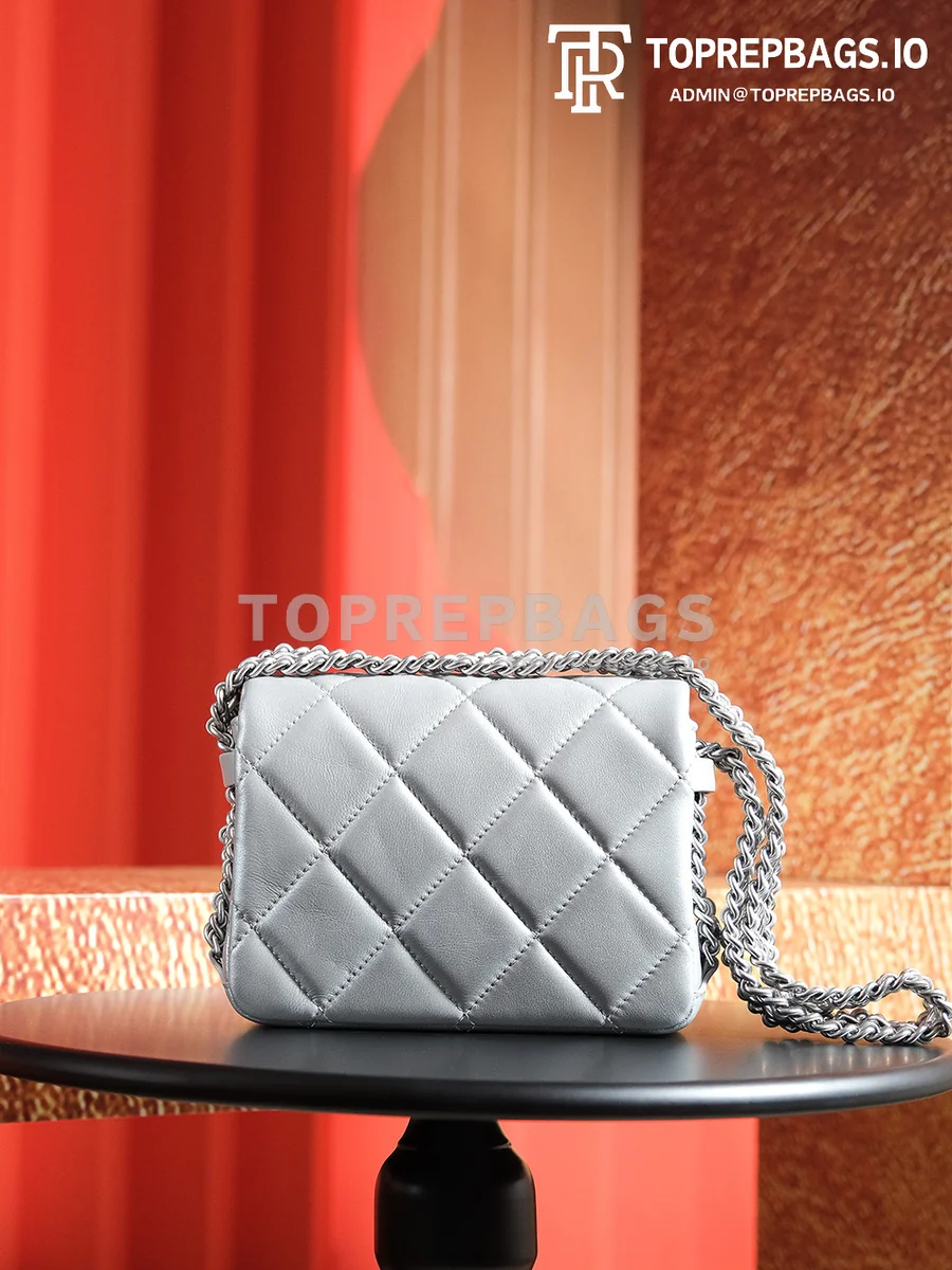 a1728133979736_0472 Chanel Handbag Hobo Lambskin Leather Silver-tone Hardware detailed product image