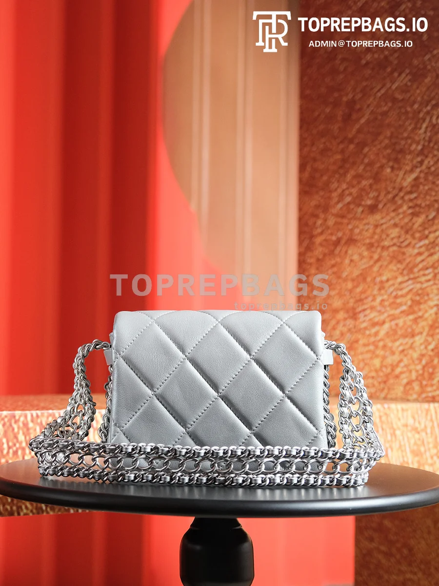 a1728133983869_4257 Chanel Handbag Hobo Lambskin Leather Silver-tone Hardware detailed product image