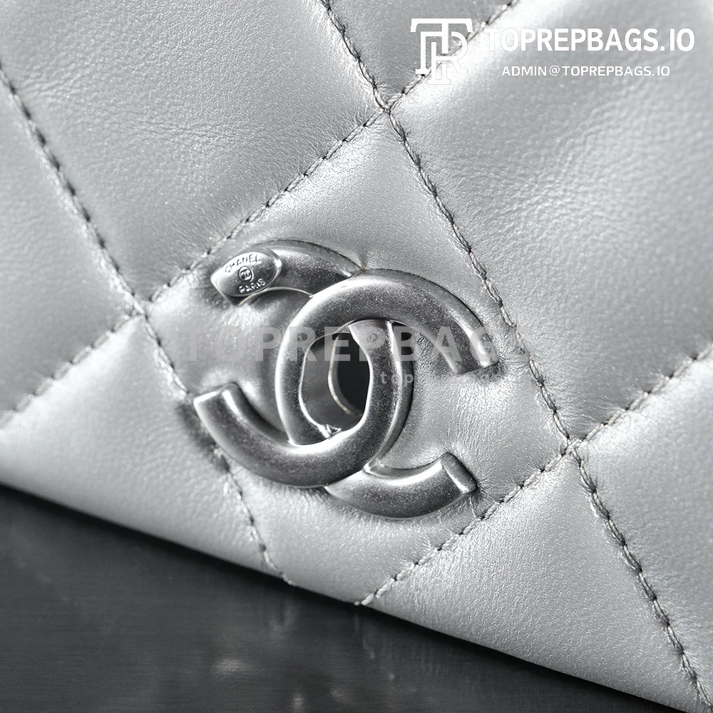 a1728134088877_2157 Chanel Handbag Hobo Lambskin Leather Silver-tone Hardware detailed product image