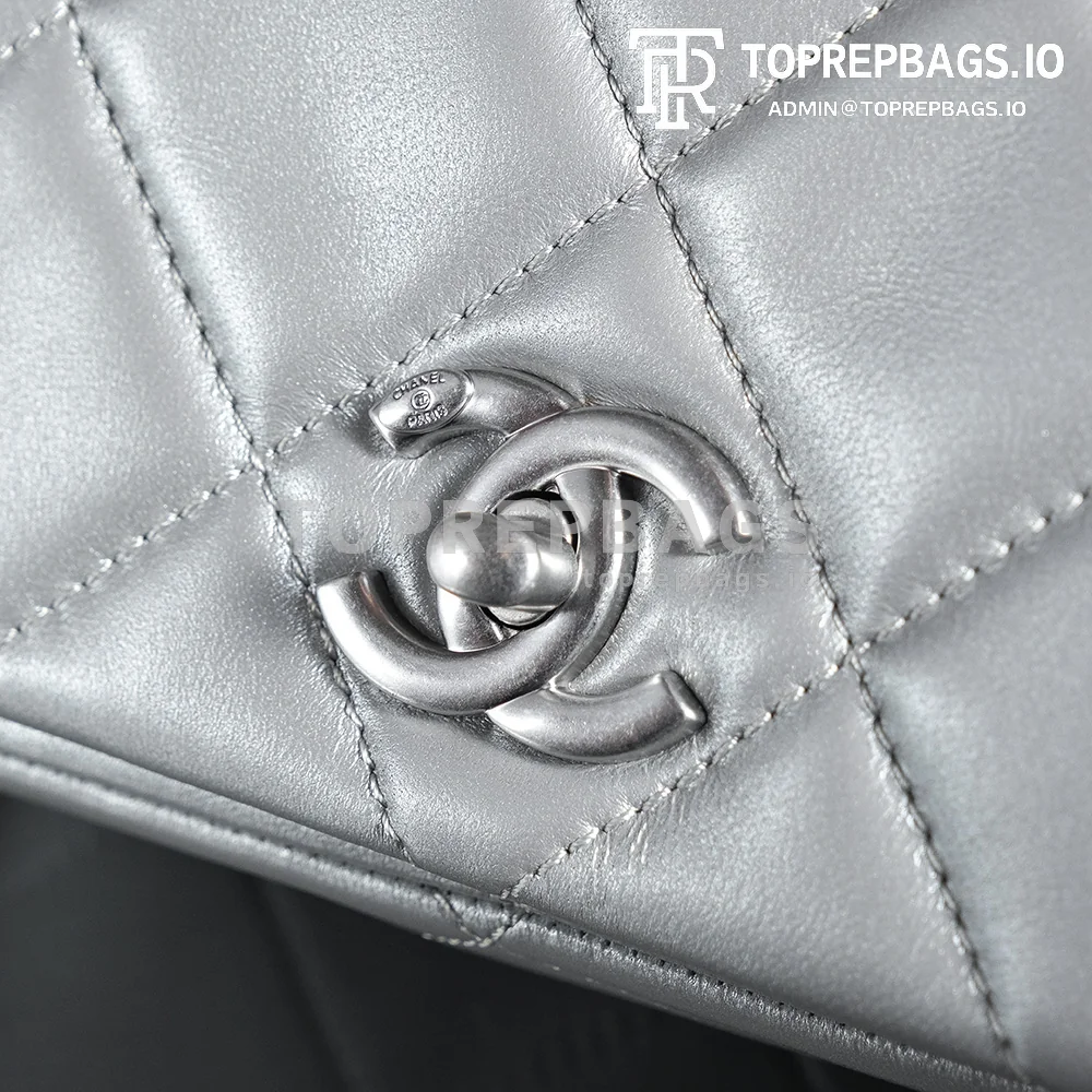 a1728134088878_7117 Chanel Handbag Hobo Lambskin Leather Silver-tone Hardware detailed product image