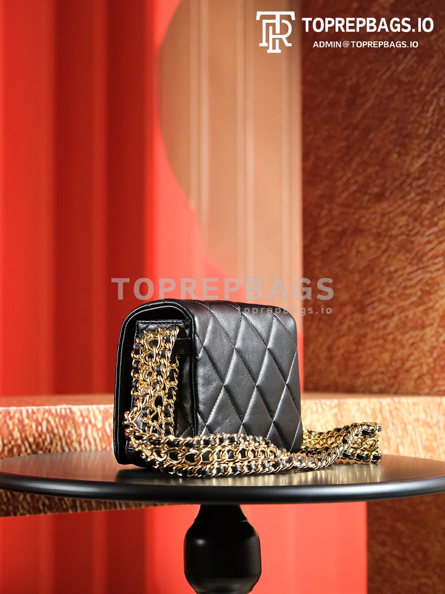 a1728134906262_7224 Chanel Classic Flap Hobo in Black