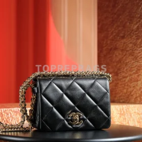 Chanel Classic Flap Hobo in Black