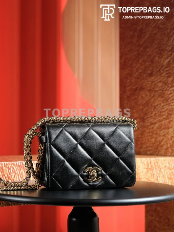 a1728134906268_8611 Chanel Classic Flap Hobo in Black