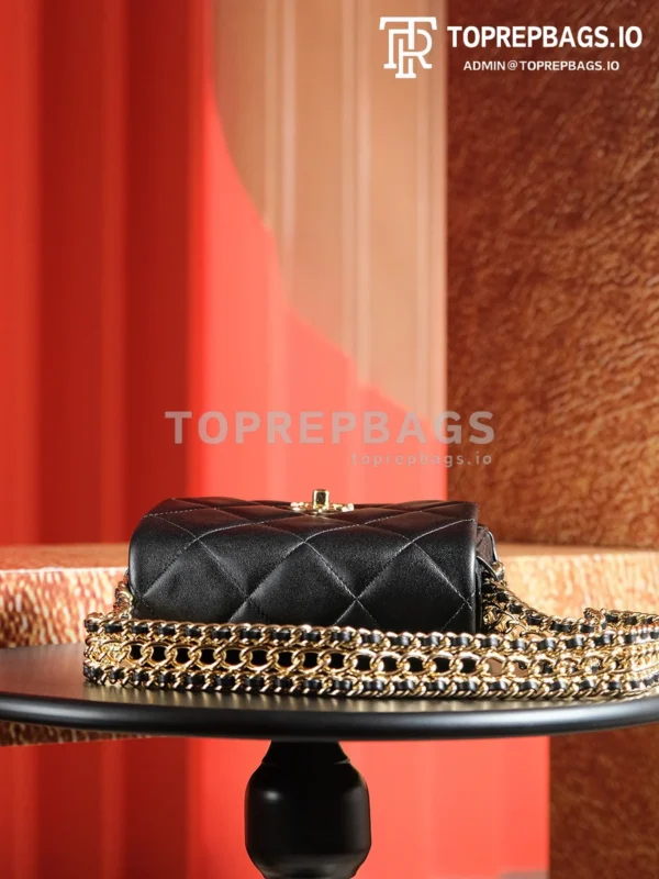 a1728134908156_0147 Chanel Classic Flap Hobo in Black