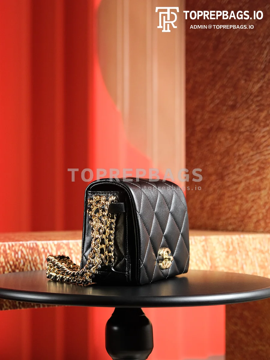 a1728134908158_1505 Chanel Classic Flap Hobo in Black