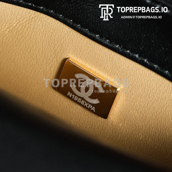a1728134948491_7510 Chanel Classic Flap Hobo in Black